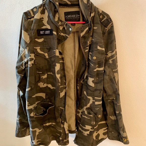 Forever 21 Jackets & Blazers - Forever21 oversized army jacket